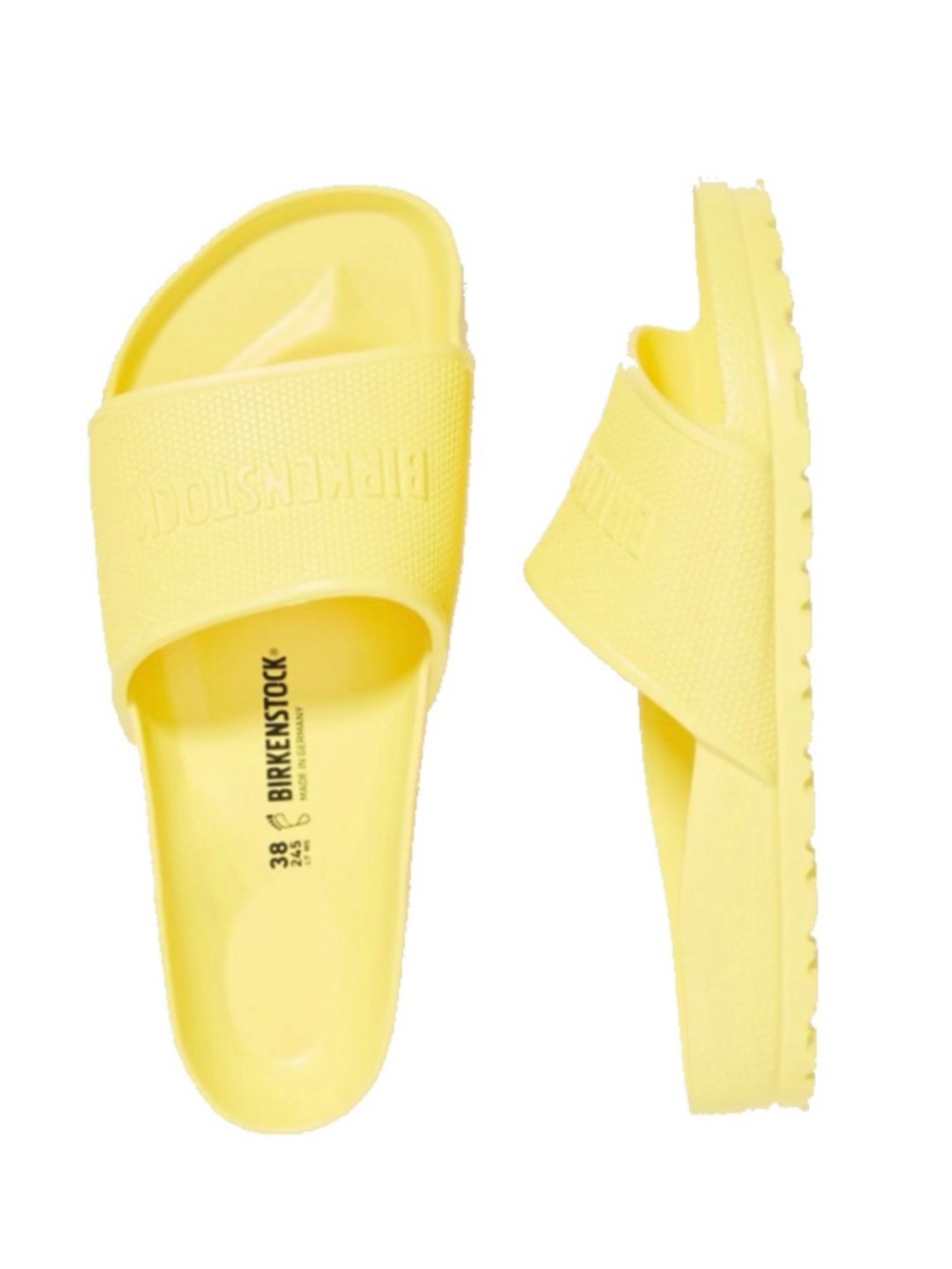 Birkenstock Yellow EVA Slide Sandals